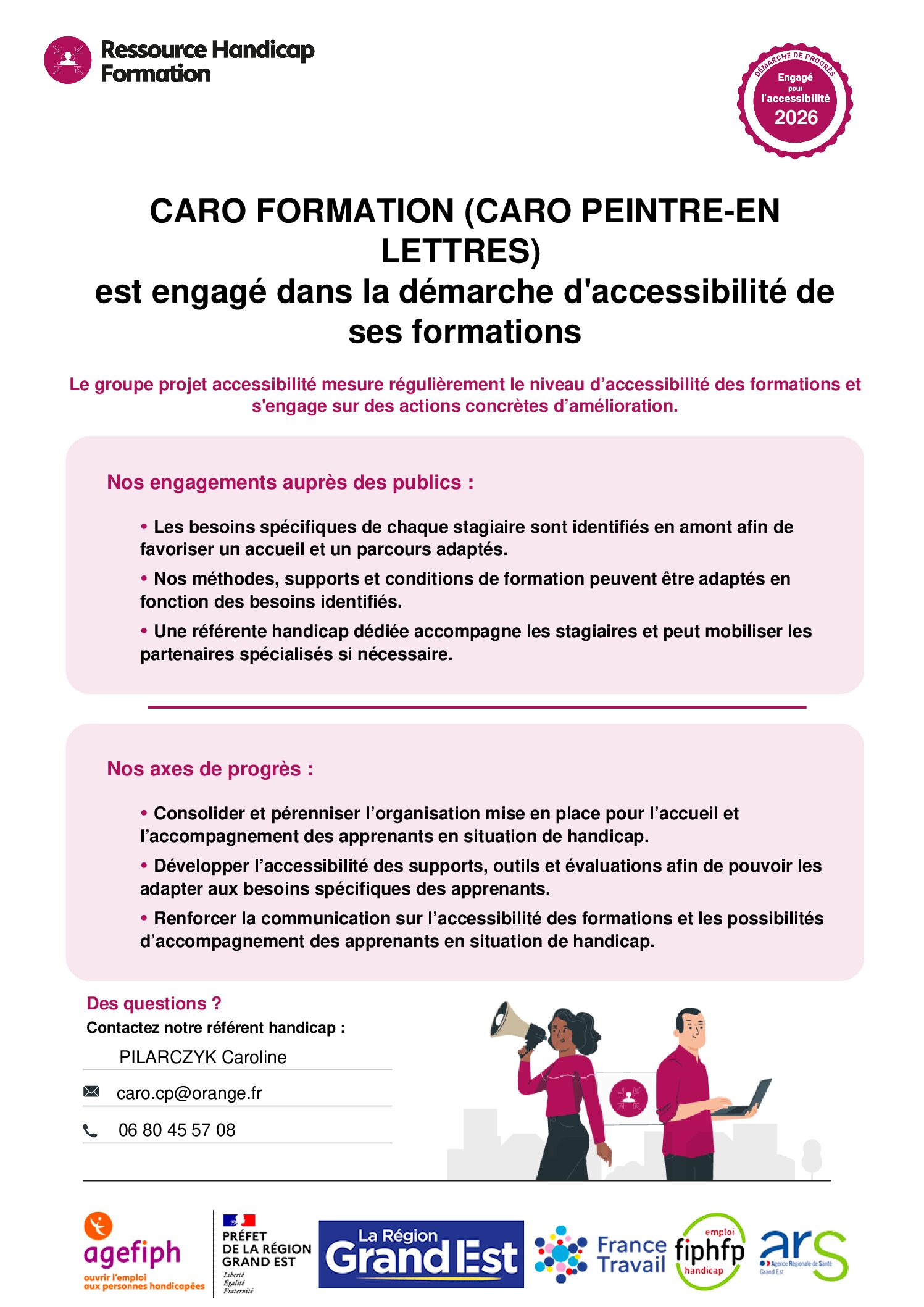 Affiche engagement RHF